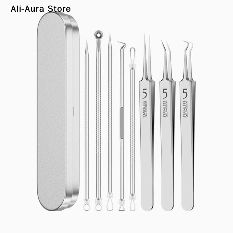 Skincare Qv - 7/8Pcs Blackhead Remover Kit Professional Blackhead