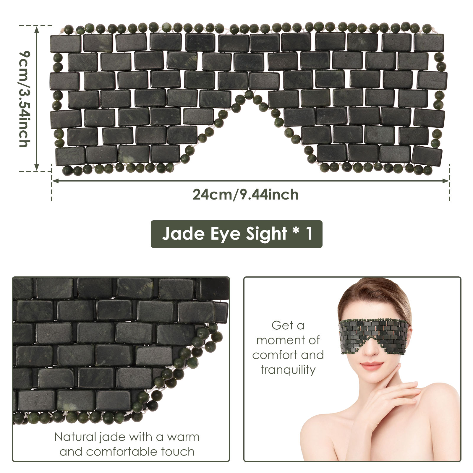 Jade Eye Mask Portable Jade St - Skincare Omg 评论和价格