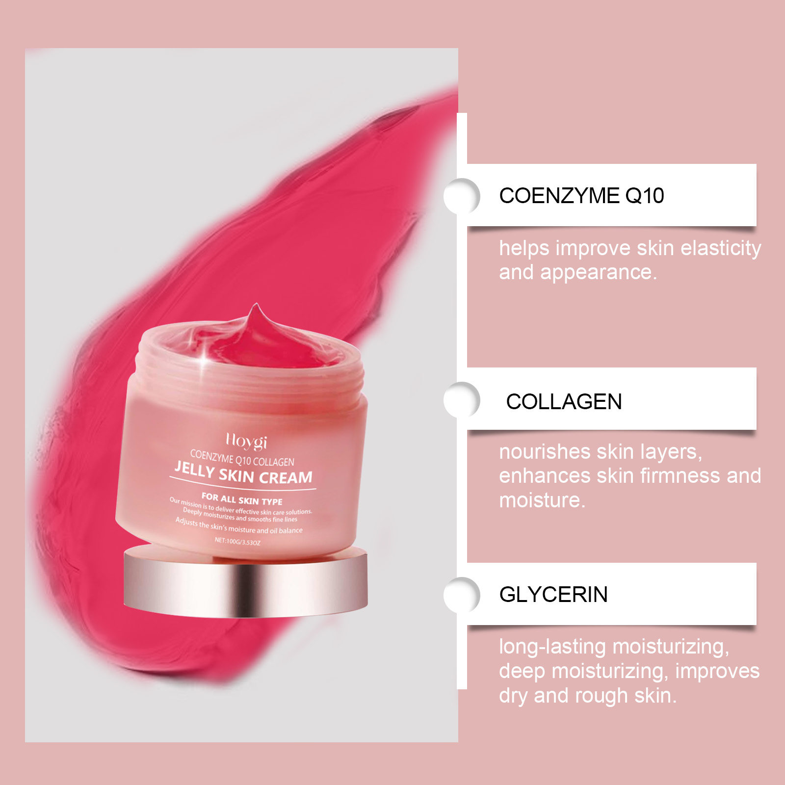 Collagen Jelly Cream Deeply Mo - Coenzyme Q10 Cream 评论和价格
